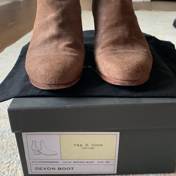 Rag & Bone Devon boot 39 Brown waxy - Picture 7 of 8